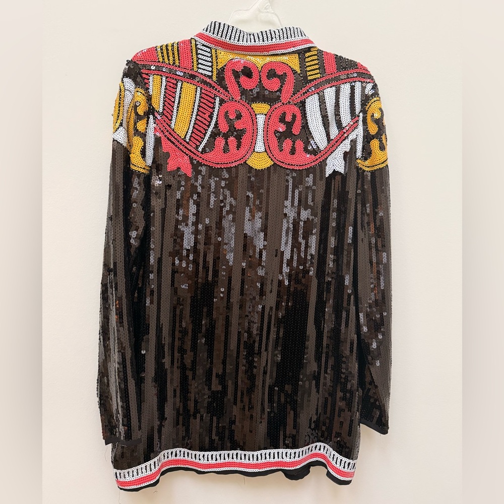 Nasty Gal Multicolor Sequin Patterned Blouse - Picture 8 of 9